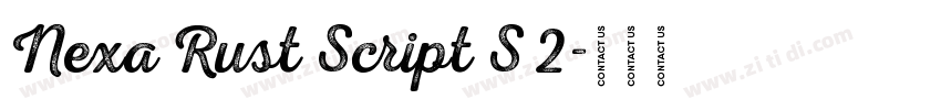 Nexa Rust Script S 2字体转换